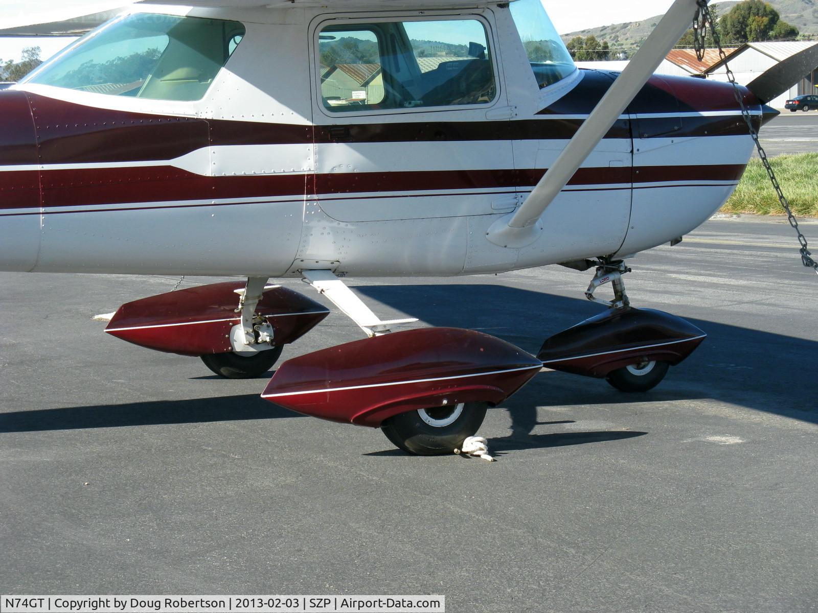 N74GT, 1969 Cessna 150J C/N 15070302, 1969 Cessna 150J, Continental O-200 100 Hp, fancy pants wheel covers
