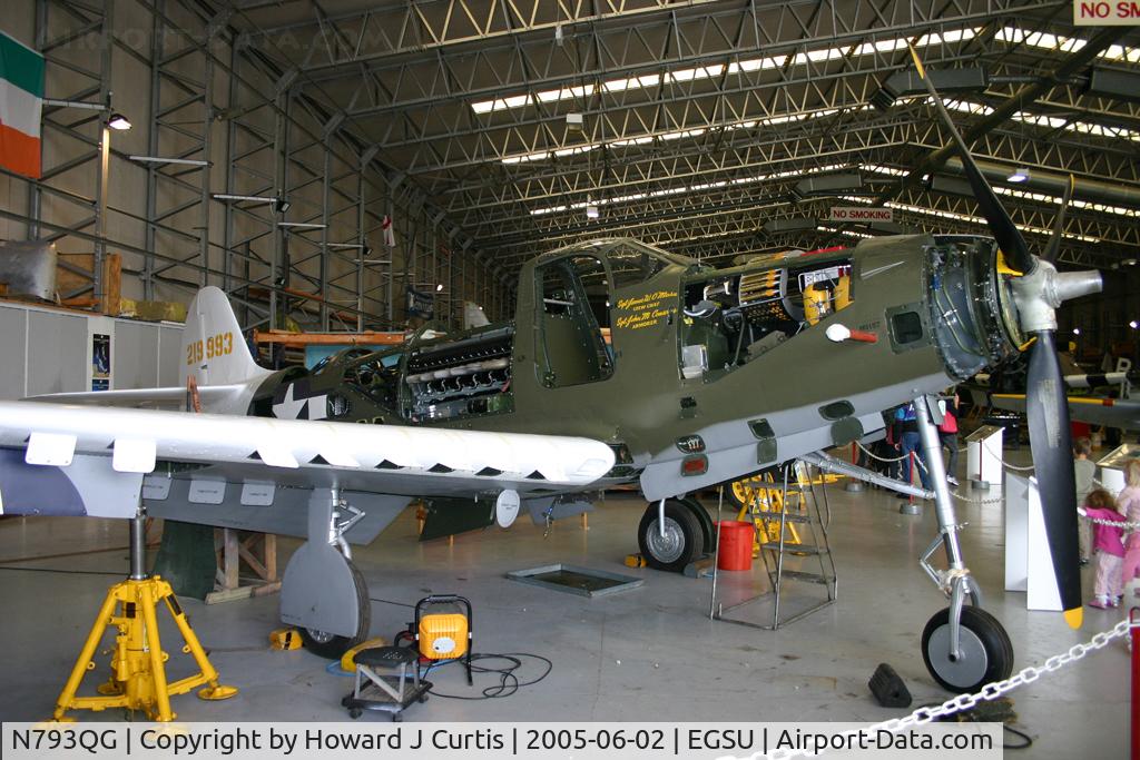 N793QG, 1942 Bell P-39Q-6 Airacobra C/N 26E-397, Under restoration