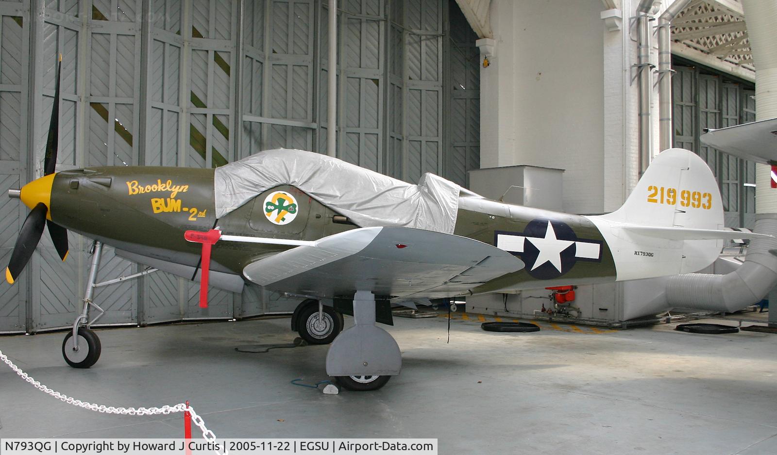 N793QG, 1942 Bell P-39Q-6 Airacobra C/N 26E-397, Painted as 219993 'Brooklyn Bum 2nd'