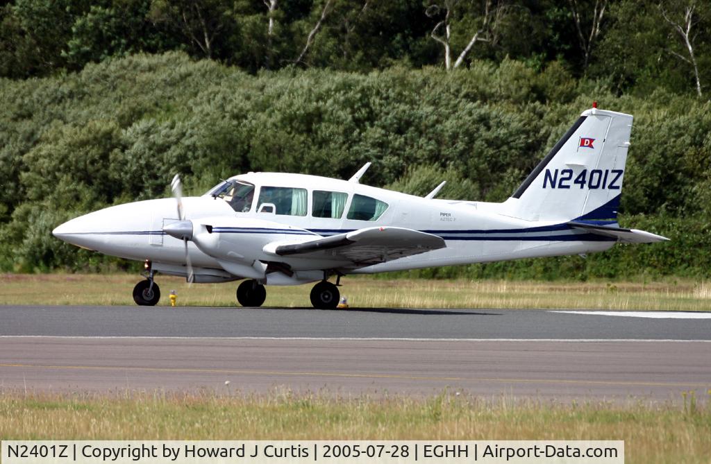 N2401Z, 1980 Piper PA-23-250 C/N 27-8054034, Privately owned.