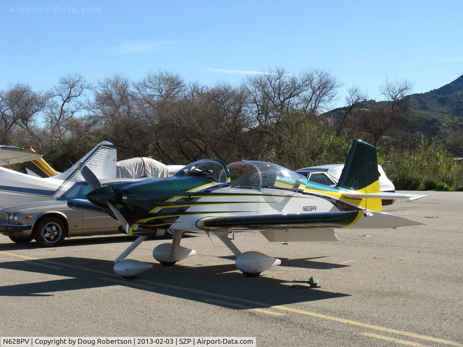 N628PV, 2000 Vans RV-6A C/N 24279, 2000 Rosales SPECIAL VAN's RV-6A, Lycoming O-360-A1A 180 Hp