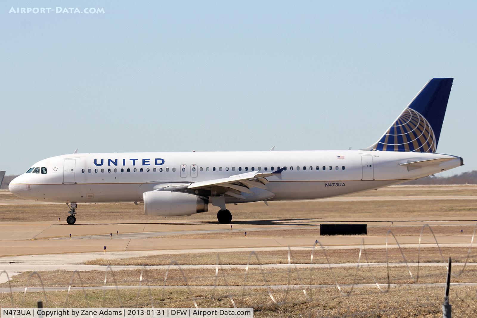 N473UA, 2001 Airbus A320-232 C/N 1469, United Airlines A320 at DFW Airport