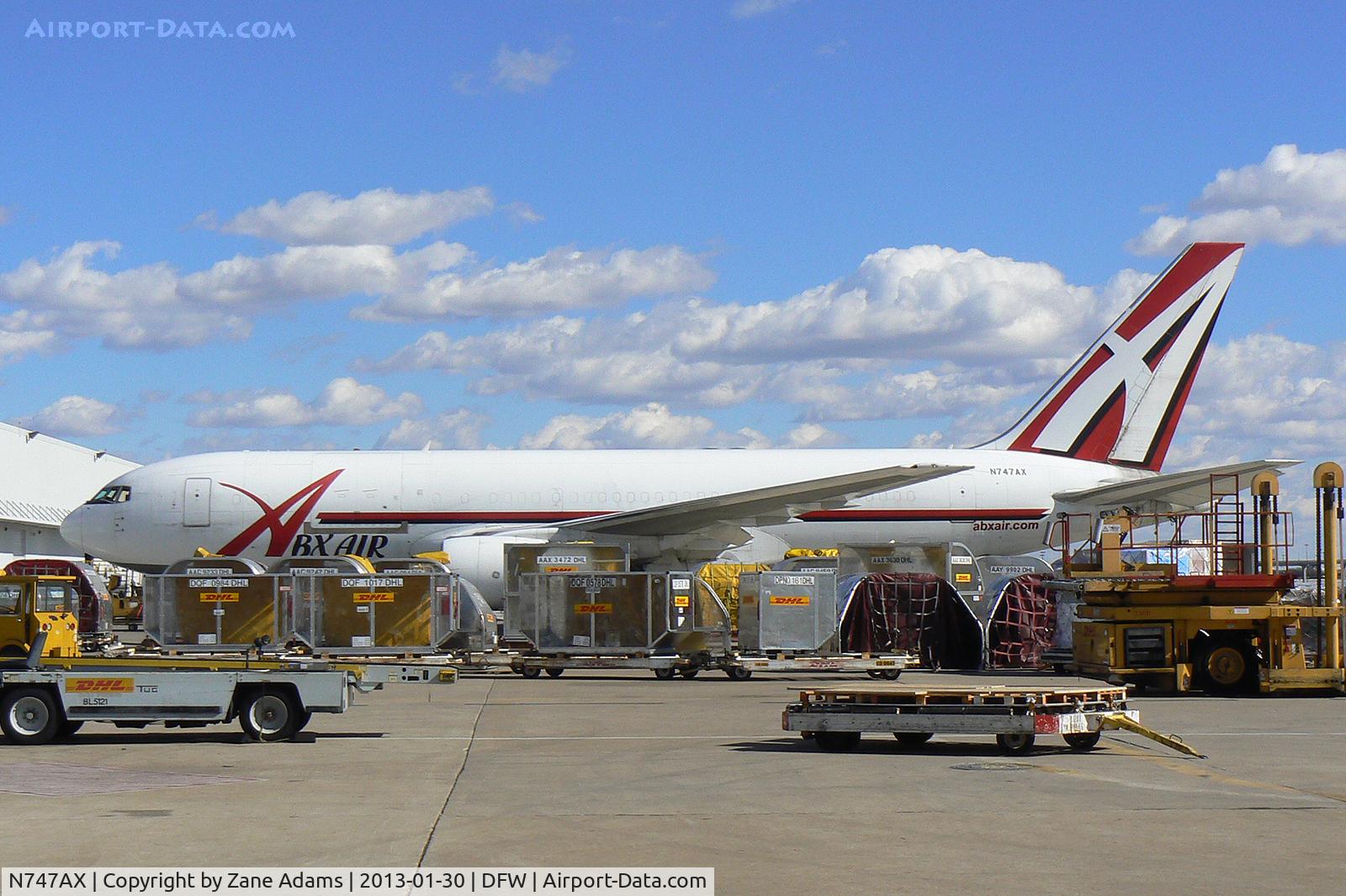 N747AX, 1983 Boeing 767-232/F C/N 22224, On the West Freight ramp at DFW Airport