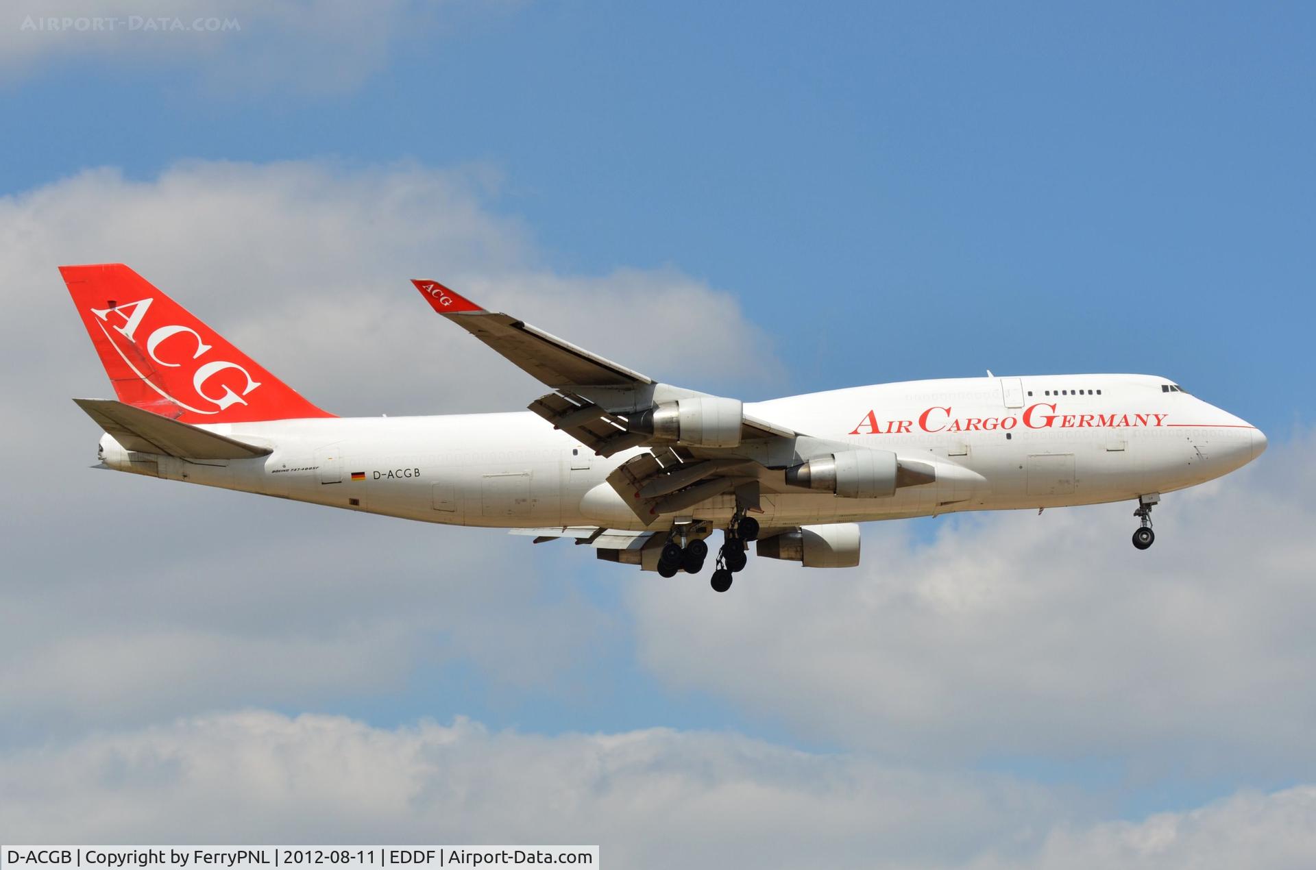 D-ACGB, 1992 Boeing 747-409SF C/N 24312, ACG B744F