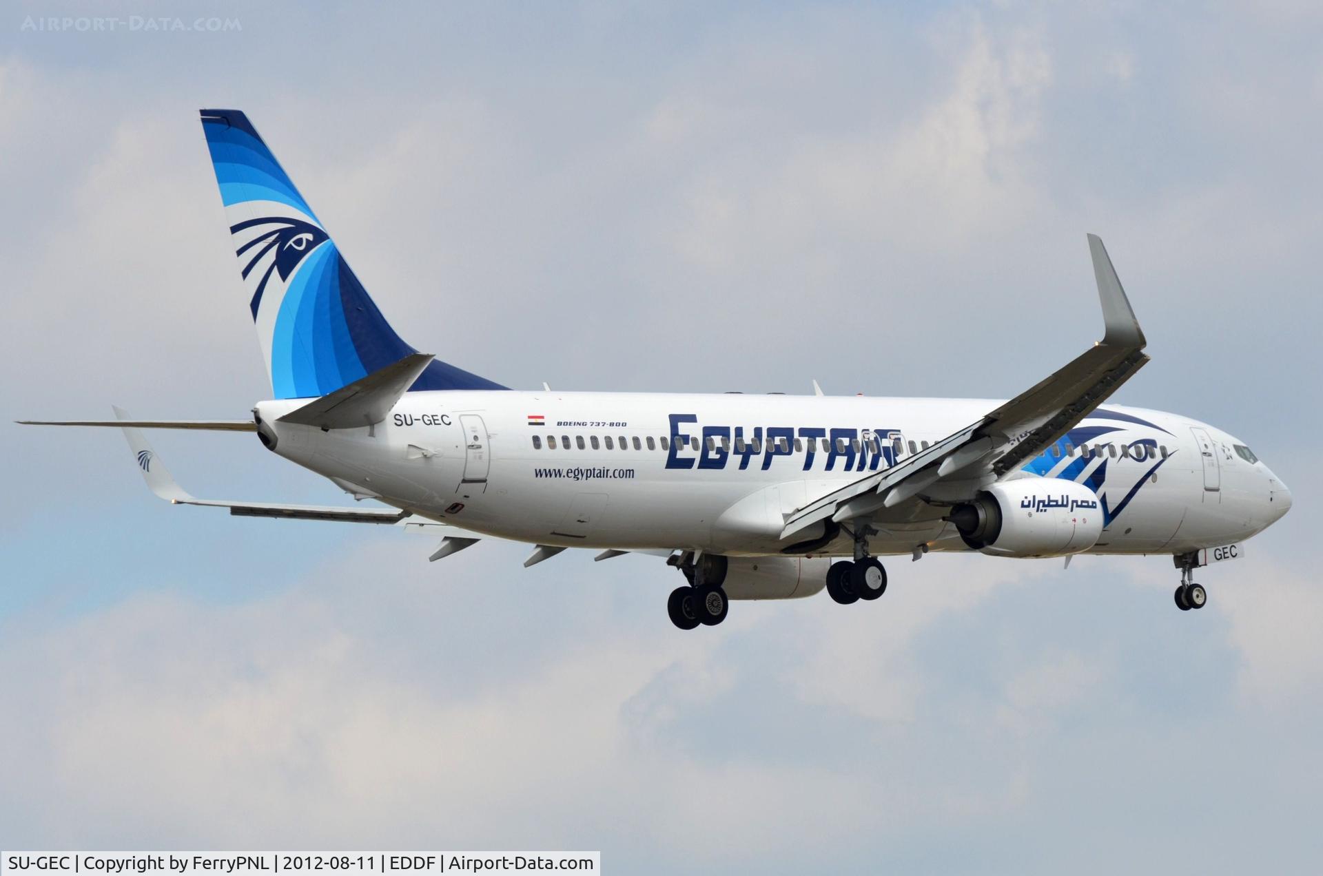 SU-GEC, 2012 Boeing 737-866 C/N 40801, Egyptair B738 landing