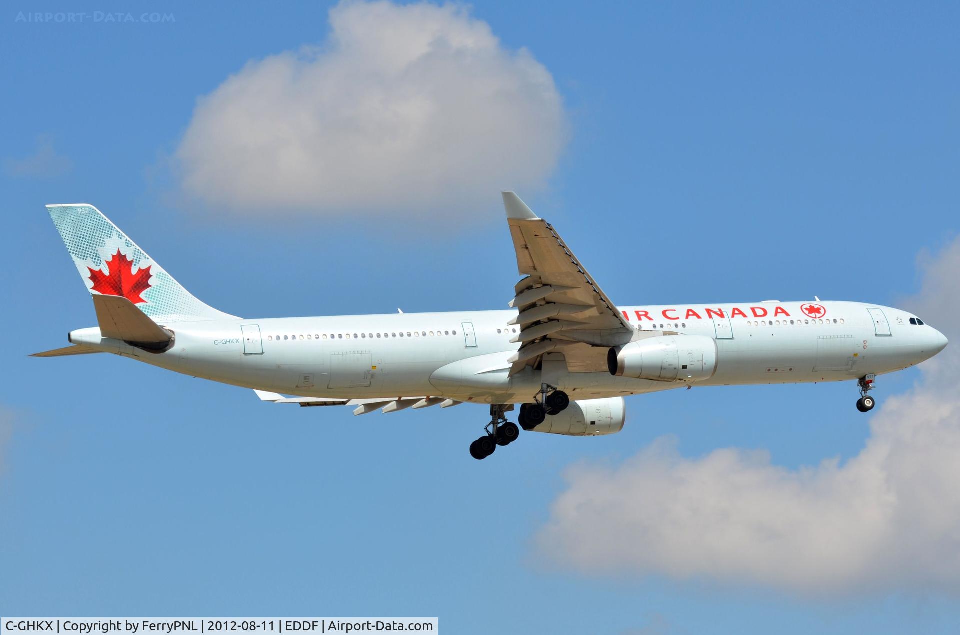 C-GHKX, 2001 Airbus A330-343 C/N 0412, Air Canada A333 arriving in FRA
