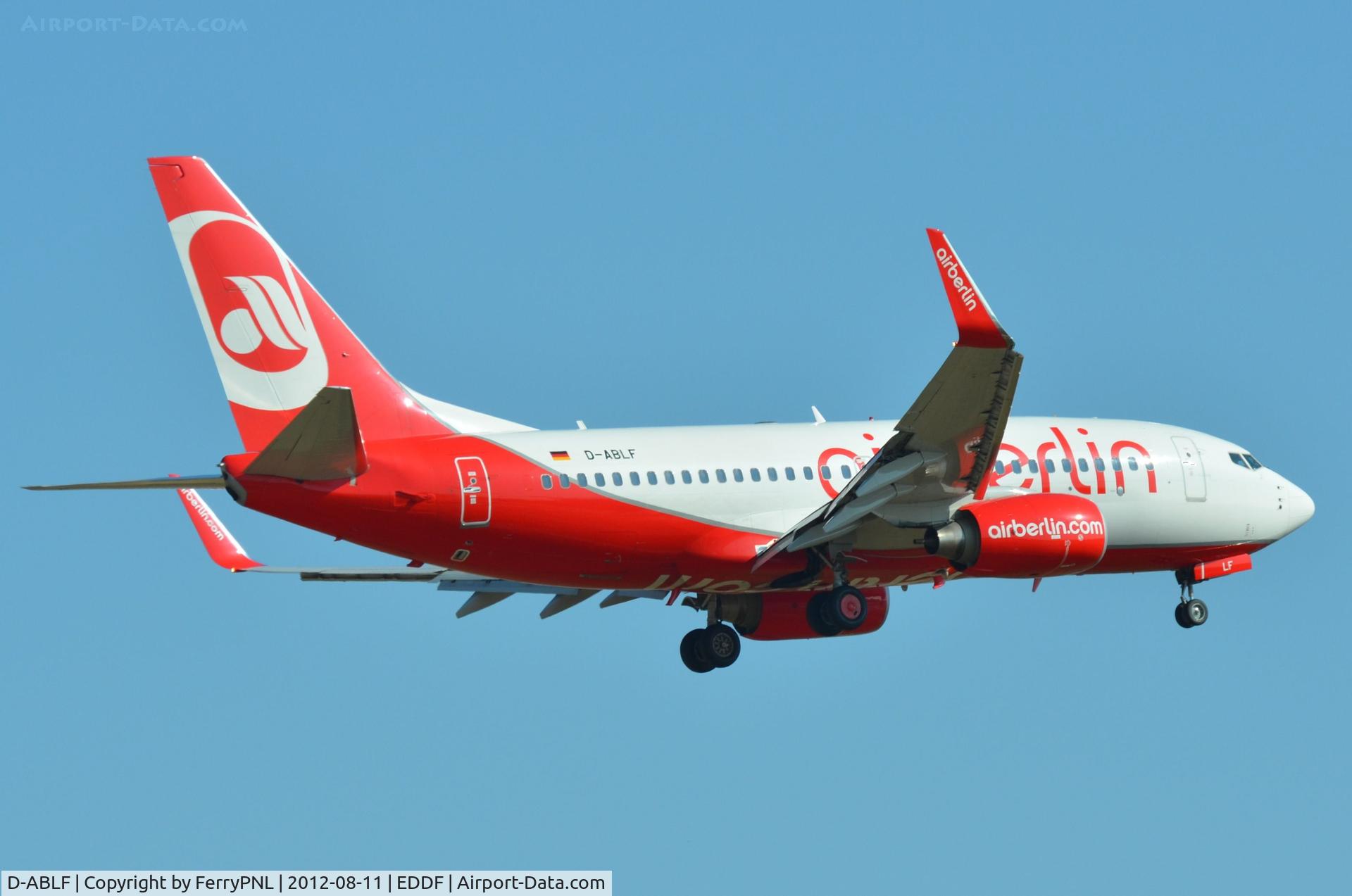 D-ABLF, 2010 Boeing 737-76J C/N 36874, AB B737 landing