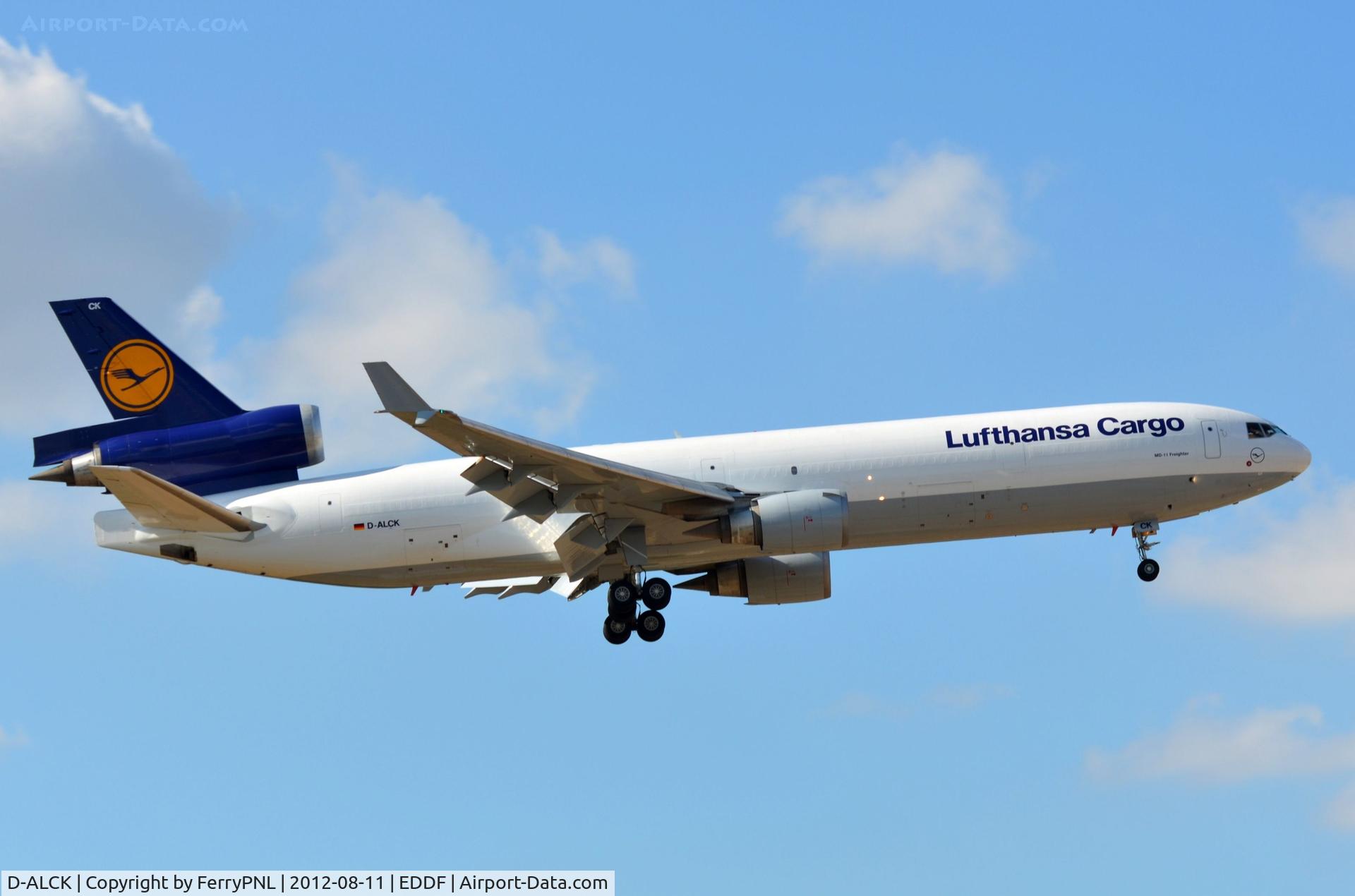 D-ALCK, 2000 McDonnell Douglas MD-11F C/N 48803, MD11F of Lufthansa Cargo arriving