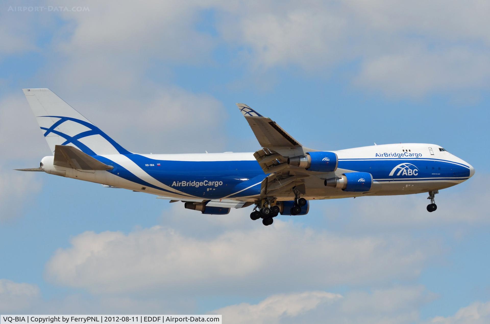 VQ-BIA, 2009 Boeing 747-4KZF (SCD) C/N 36785, Air Bridge B744F