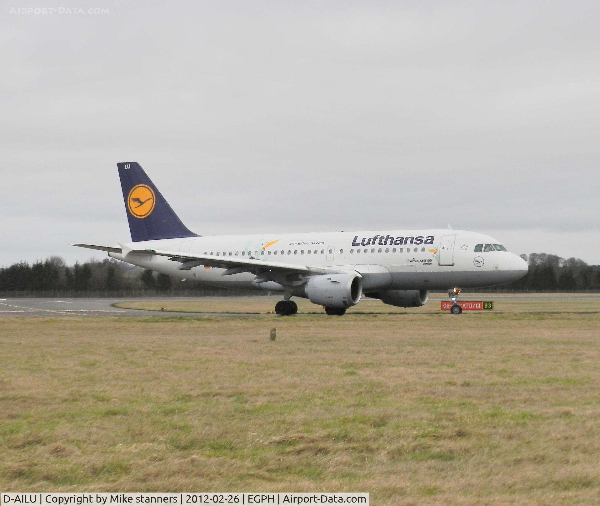 D-AILU, 1997 Airbus A319-114 C/N 744, Lufthansa A319 Arrives at EDI From FRA