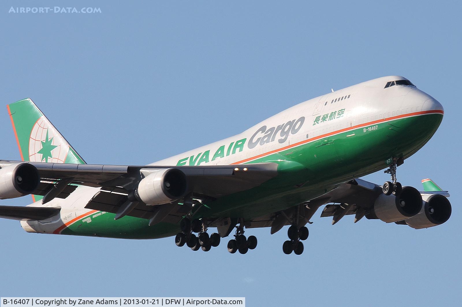 B-16407, 1995 Boeing 747-45E C/N 27899, EVA Air Cargo at DFW Airport
