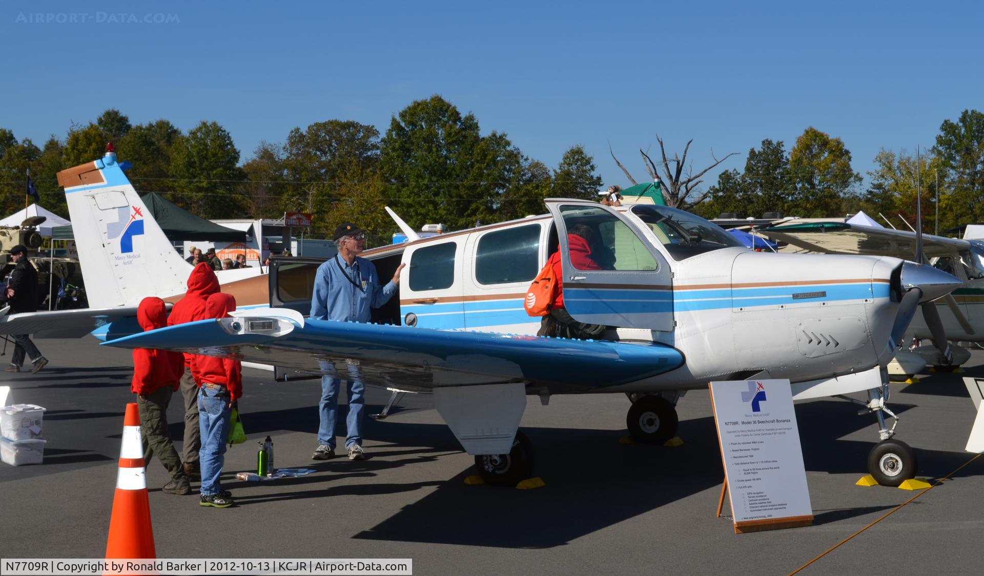 N7709R, 1968 Beech 36 Bonanza C/N E-102, Culpeper Air Fest 2012