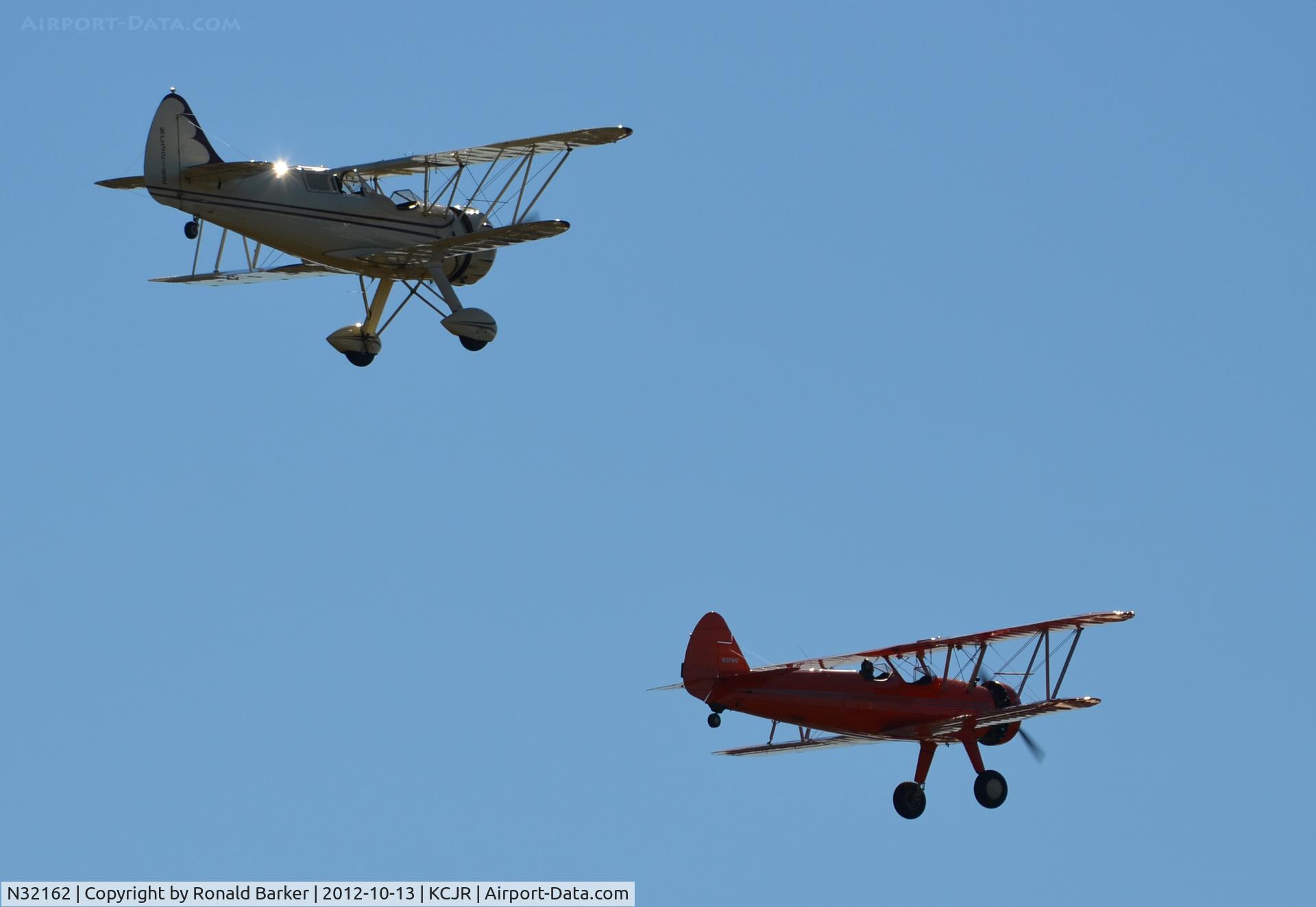 N32162, 1942 Waco UPF-7 C/N 5794, Number two in Flyby Culpeper Air Fest 2012  N27WE in the lead