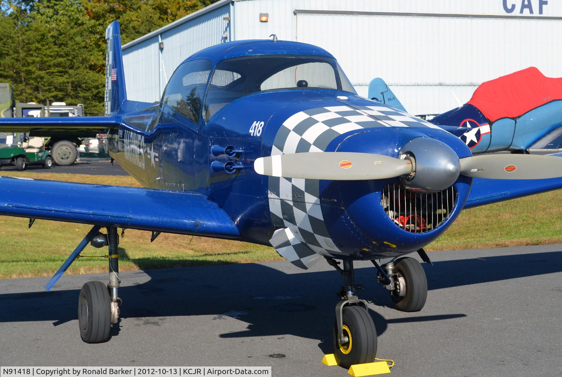 N91418, 1946 North American Navion C/N NAV-4-80, Culpeper Air Fest 2012