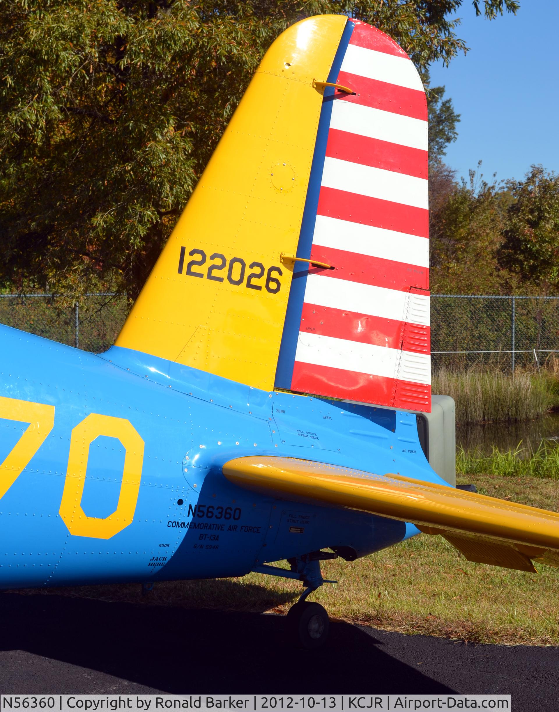 N56360, 1942 Convair BT-13A Valiant C/N 5946, Culpeper Air Fest 2012