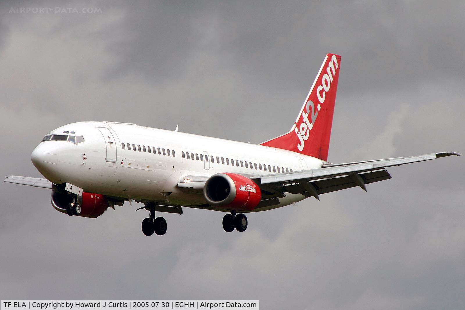 TF-ELA, 1991 Boeing 737-33AF C/N 25401, Jet2.com
