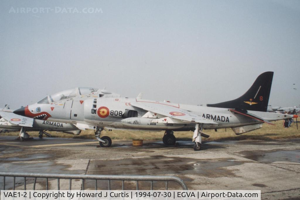 VAE1-2, McDonnell Douglas TAV-8S Matador C/N 212030, Spanish Navy, 01-808.
