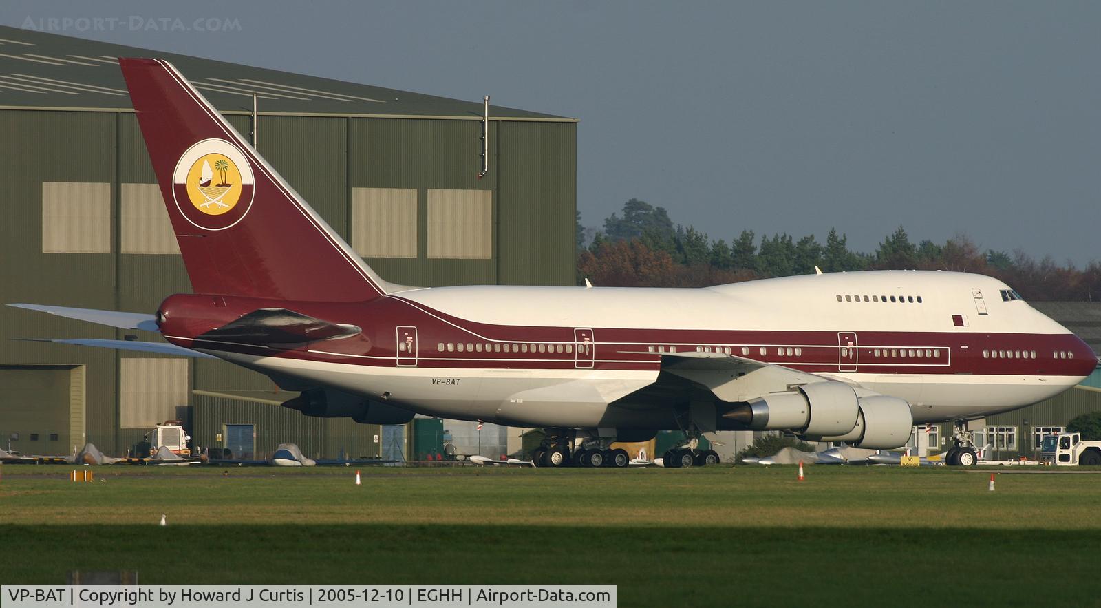 VP-BAT, 1979 Boeing 747SP-21 C/N 21648, Looking lovely in the December sunshine.