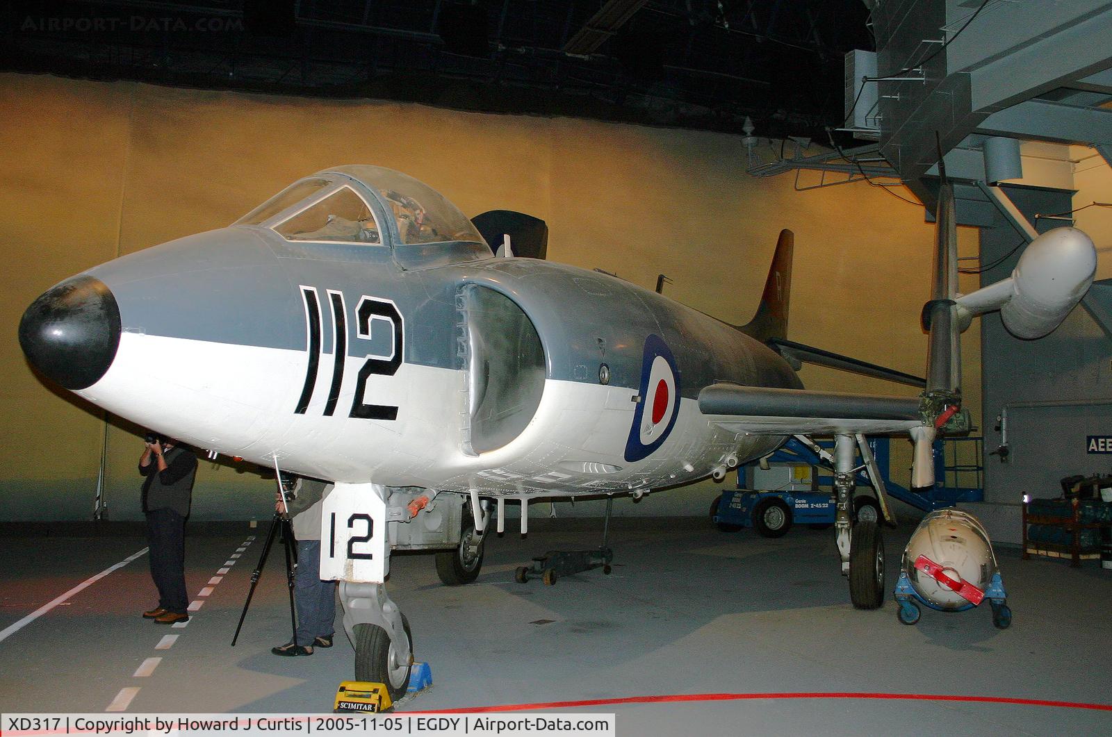 XD317, Supermarine Scimitar F.1 C/N Not found XD317, Preserved at the Fleet Air Arm Museum