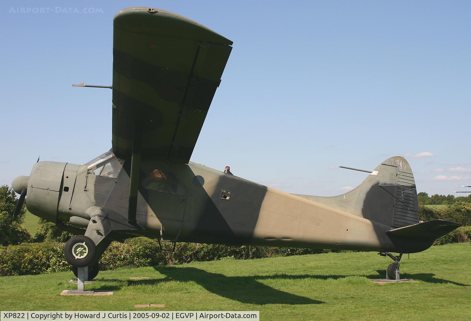 XP822, De Havilland Canada DHC-2 Beaver AL.1 C/N 1486, Outside the Museum of Army Flying.