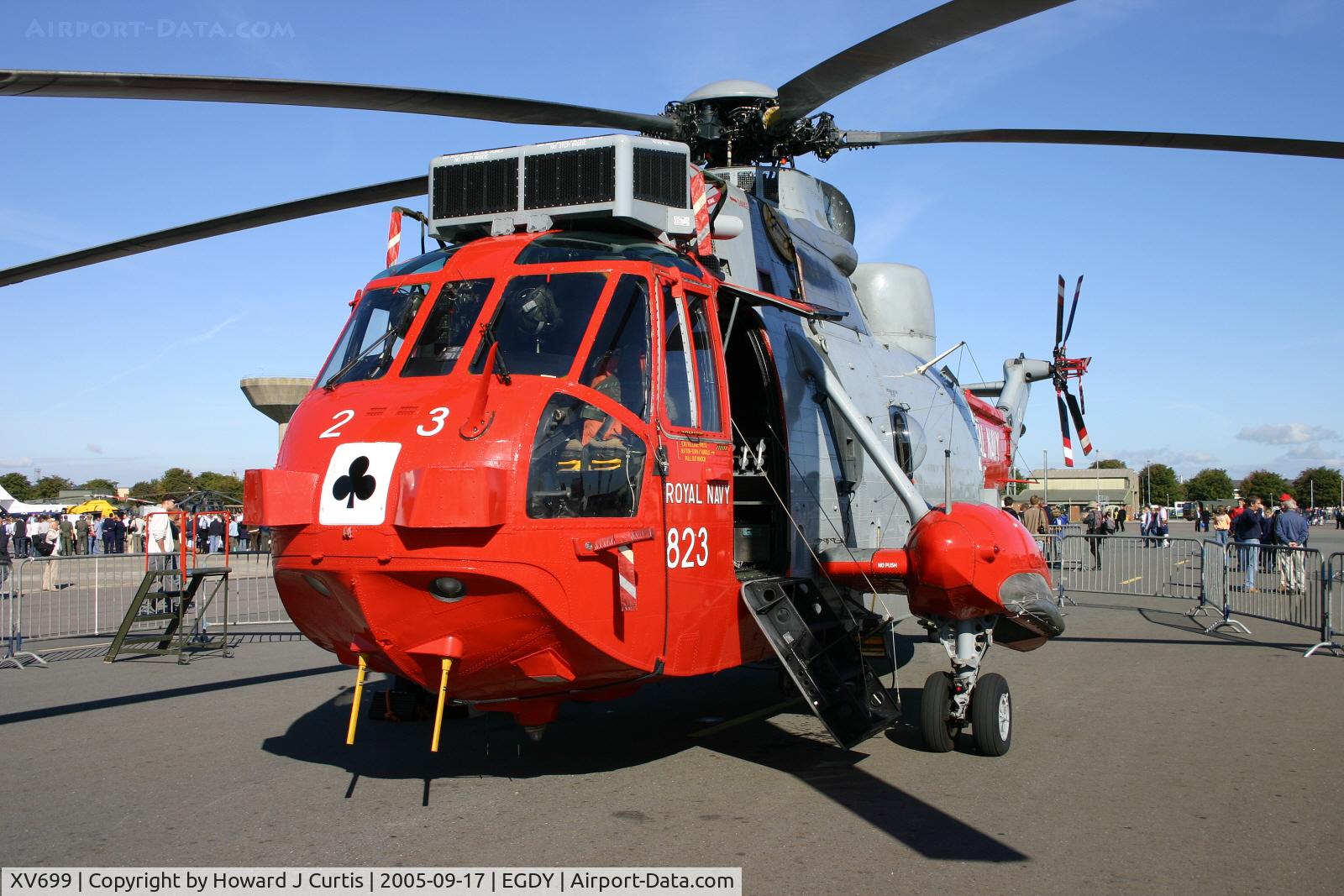 XV699, 1971 Westland Sea King HU.5 C/N WA670, Coded 823. At the air day.
