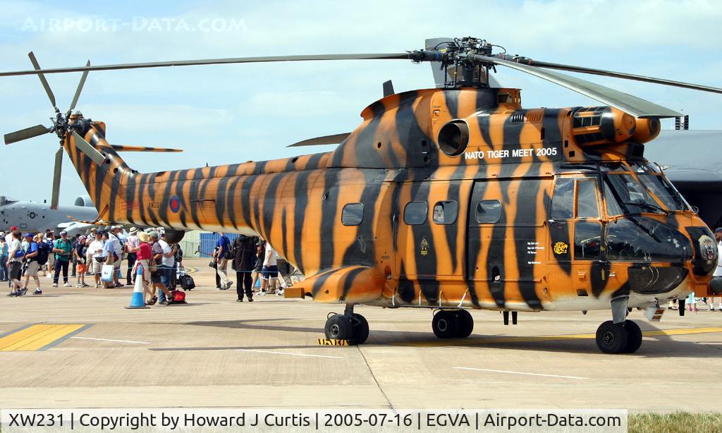 XW231, 1972 Westland Puma HC.1 C/N 1195, NATO Tiger Meet 2005 markings.