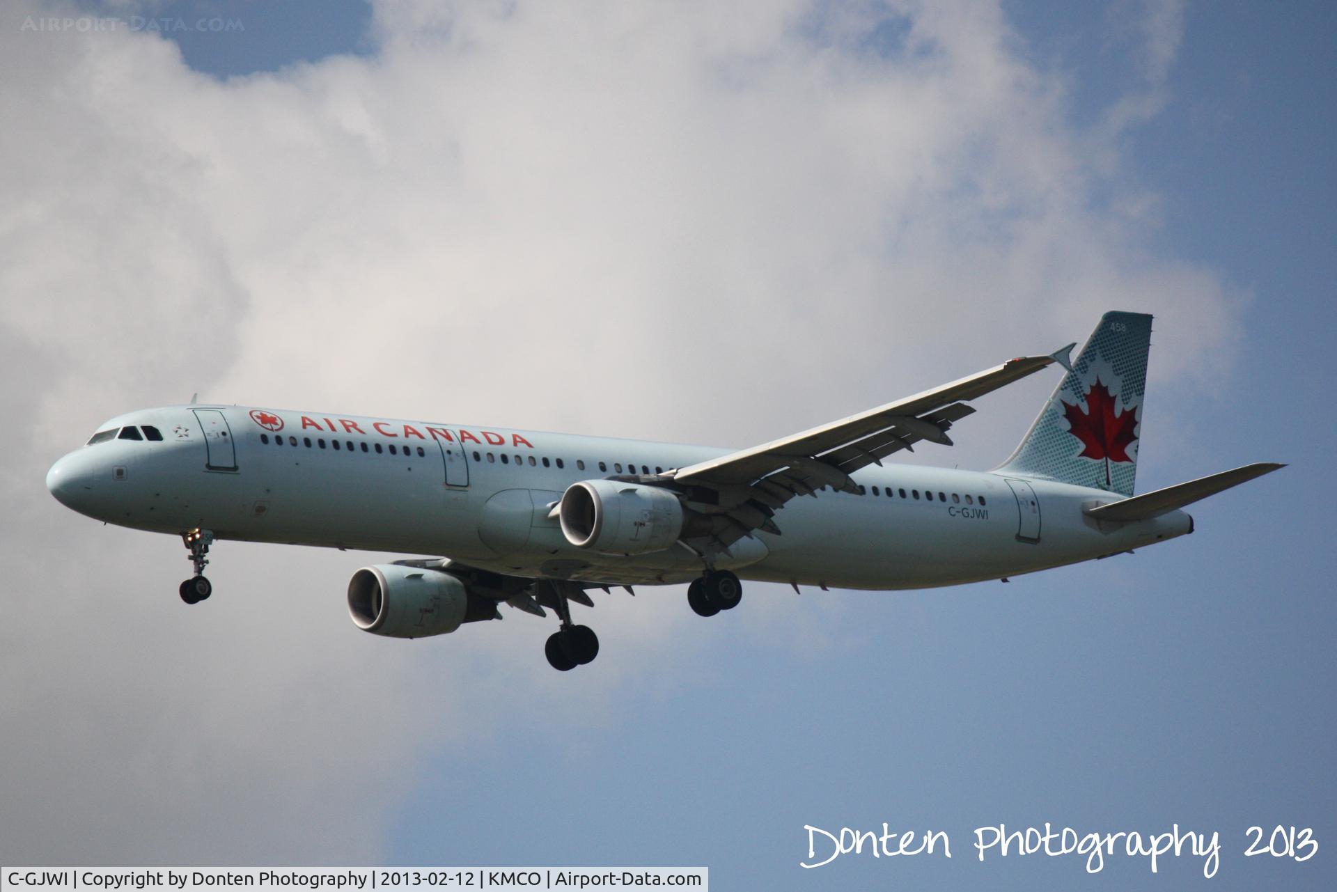C-GJWI, 2002 Airbus A321-211 C/N 1772, Air Canada Flight 906 (C-GJWI) arrives at Orlando International Airport following a flight from Toronto-Pearson International Airport