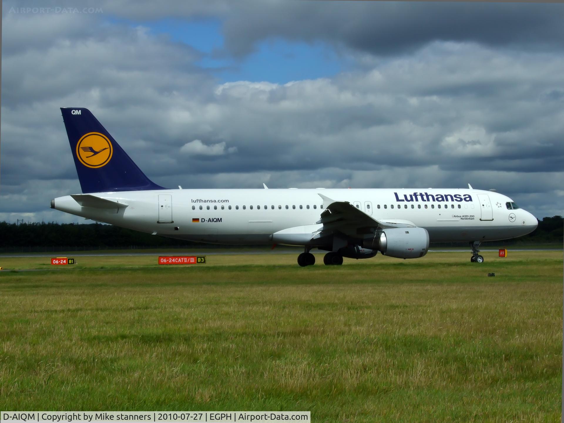 D-AIQM, 1991 Airbus A320-211 C/N 0268, Lufthansa A320 Arrives from Frankfurt