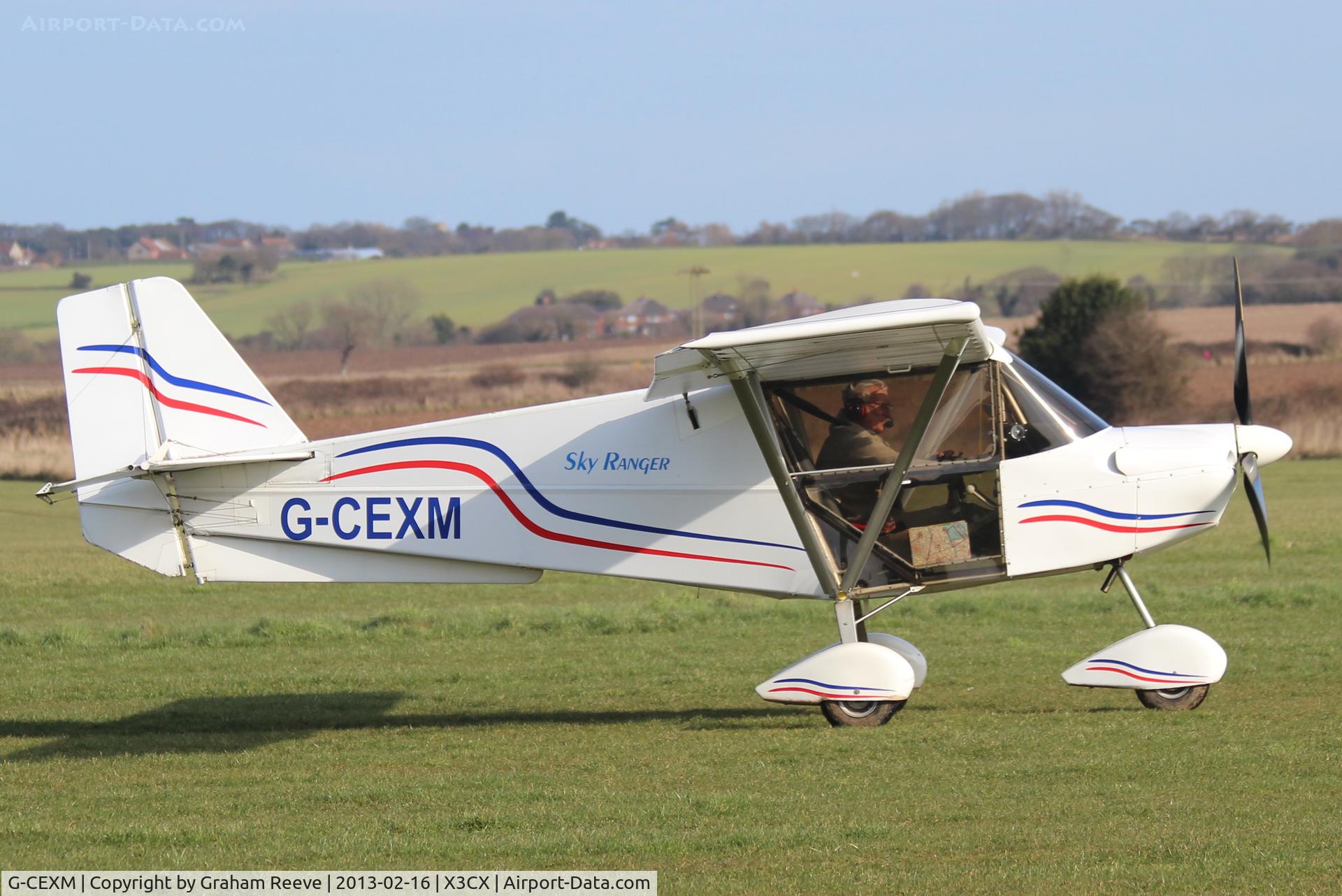 G-CEXM, 2007 Skyranger Swift 912S(1) C/N BMAA/HB/556, Just landed.