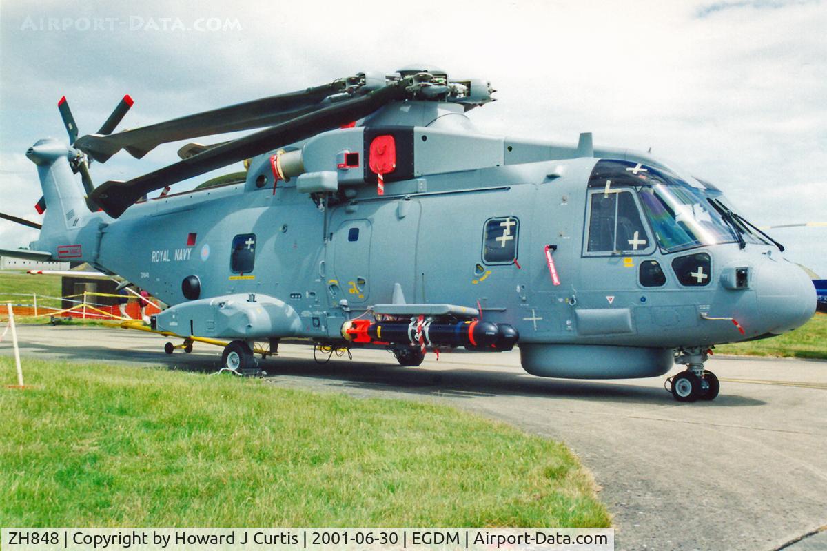 ZH848, 2000 AgustaWestland EH-101 Merlin HM.1 C/N 50116/RN28, At the open day here. Royal Navy (on loan to QinetiQ)