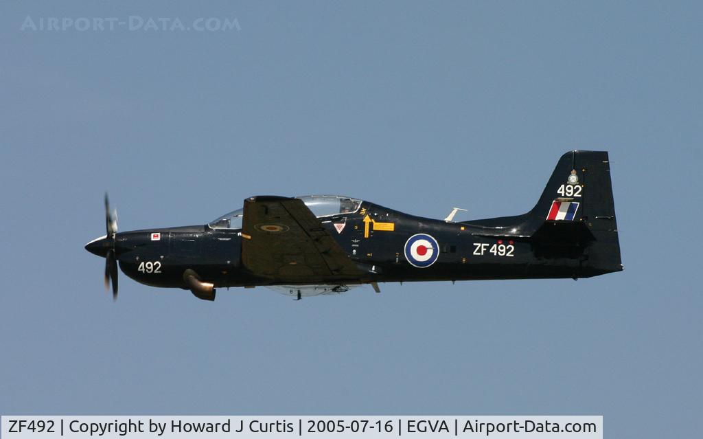 ZF492, 1992 Short S-312 Tucano T1 C/N S153/T124, 1 FTS, Linton-on-Ouse.