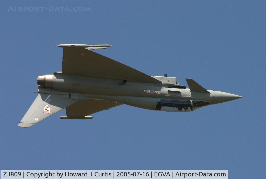 ZJ809, Eurofighter EF-2000 Typhoon T1 C/N 0032/BT010, Coded BH/29 Squadron.