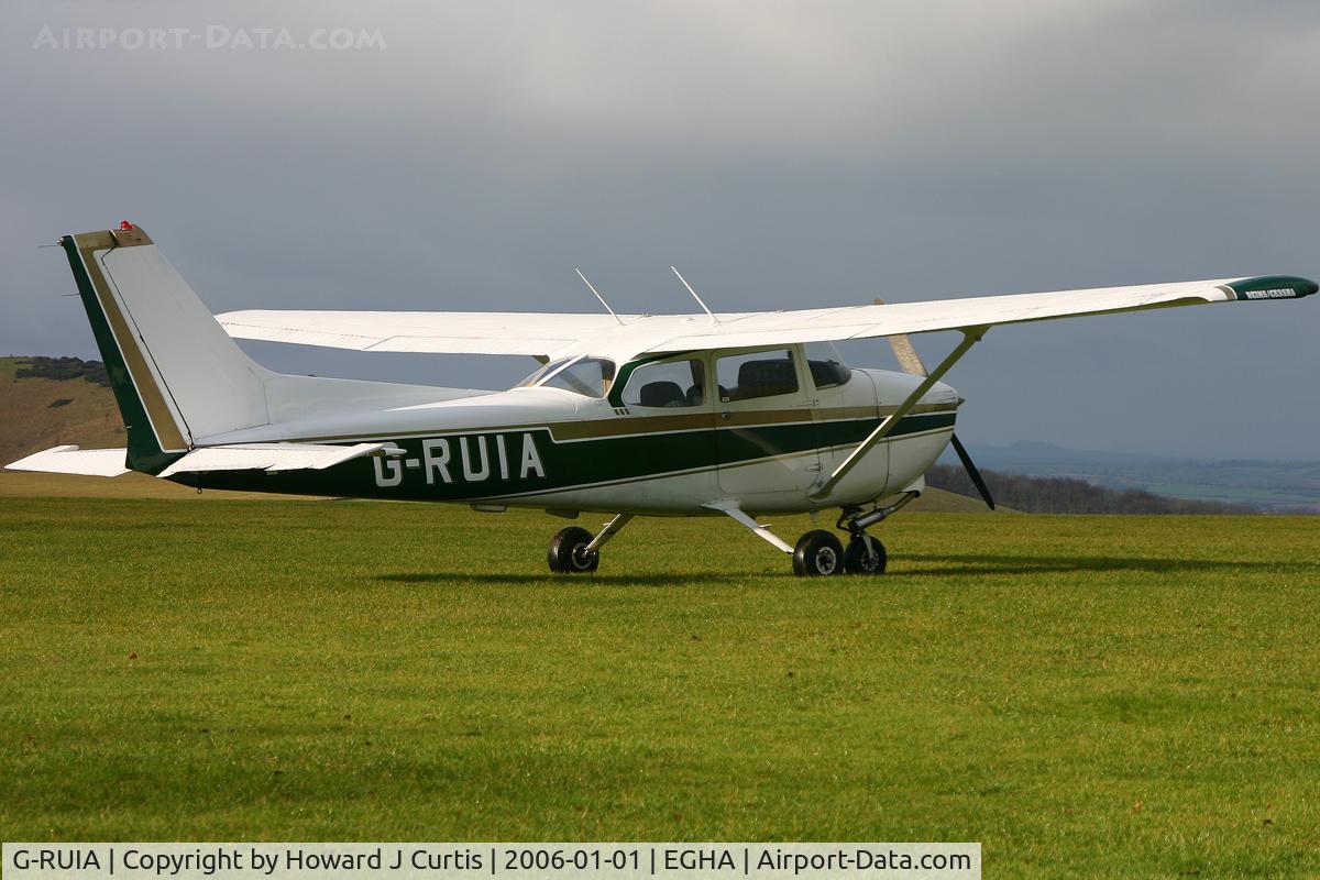G-RUIA, 1979 Reims F172N Skyhawk C/N 1856, Privately owned, at the New Year's Day Fly-In.