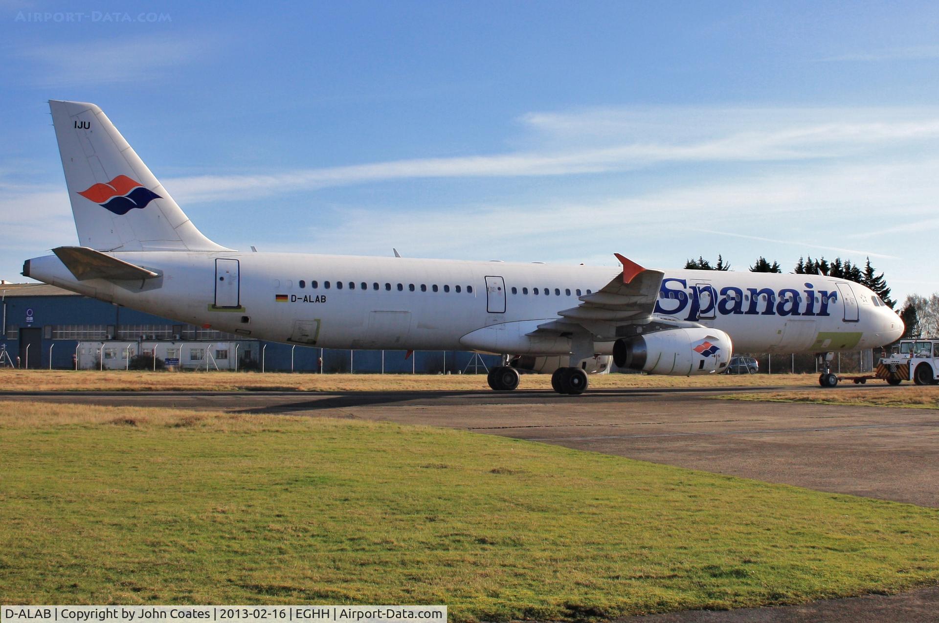 D-ALAB, 2002 Airbus A321-231 C/N 1843, About to enter paintshop for respray