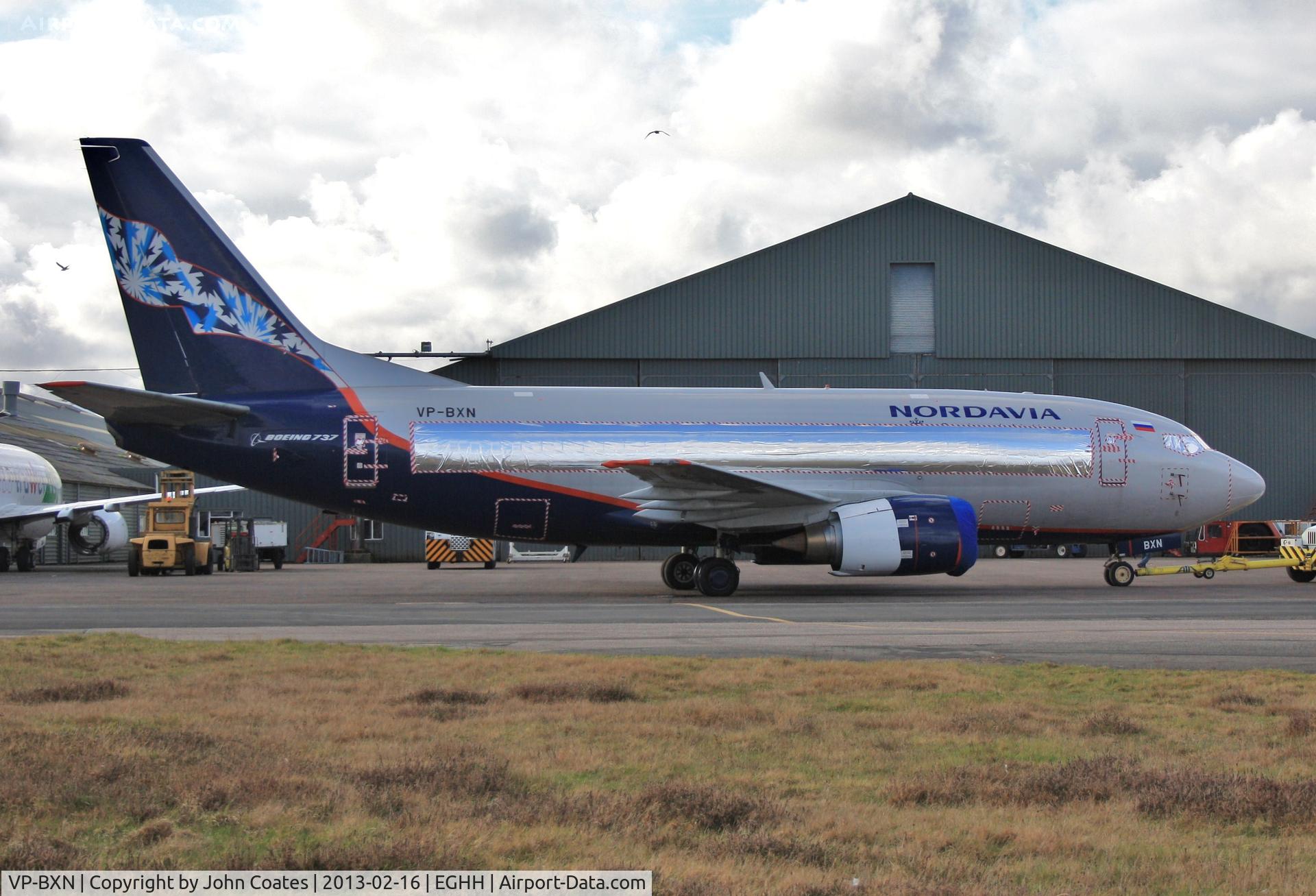 VP-BXN, 1990 Boeing 737-53A C/N 24754, Taped up for storage