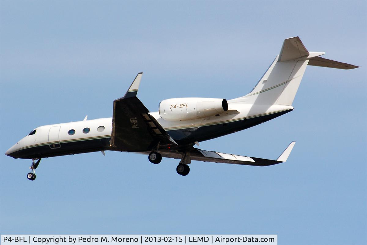 P4-BFL, 2007 Gulfstream Aerospace G-IV-X Gulfstream G450 C/N 4066, Landing on Madrid-Barajas