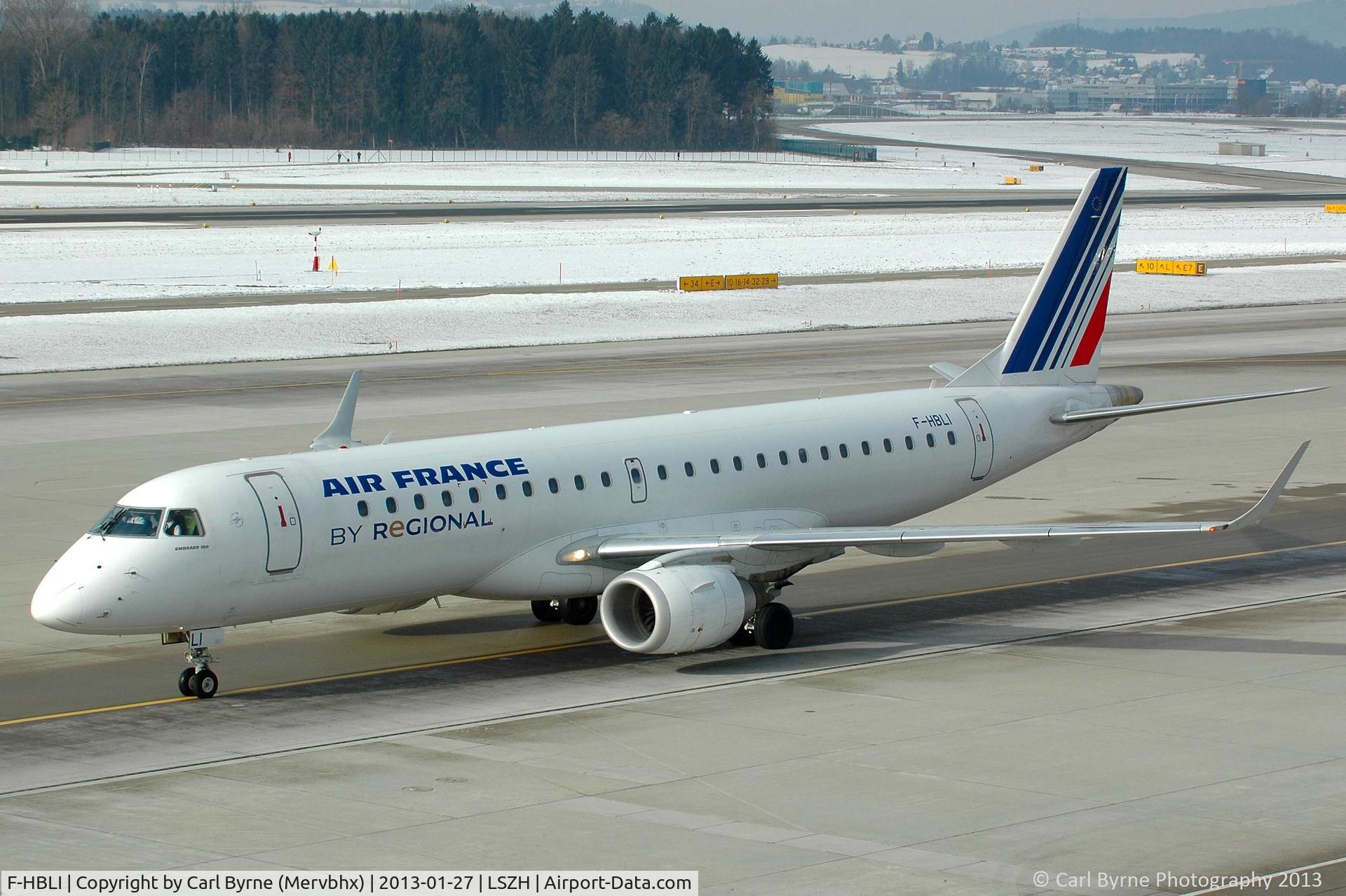 F-HBLI, 2009 Embraer 190LR (ERJ-190-100LR) C/N 19000298, Taken from the Spectator Terrace.