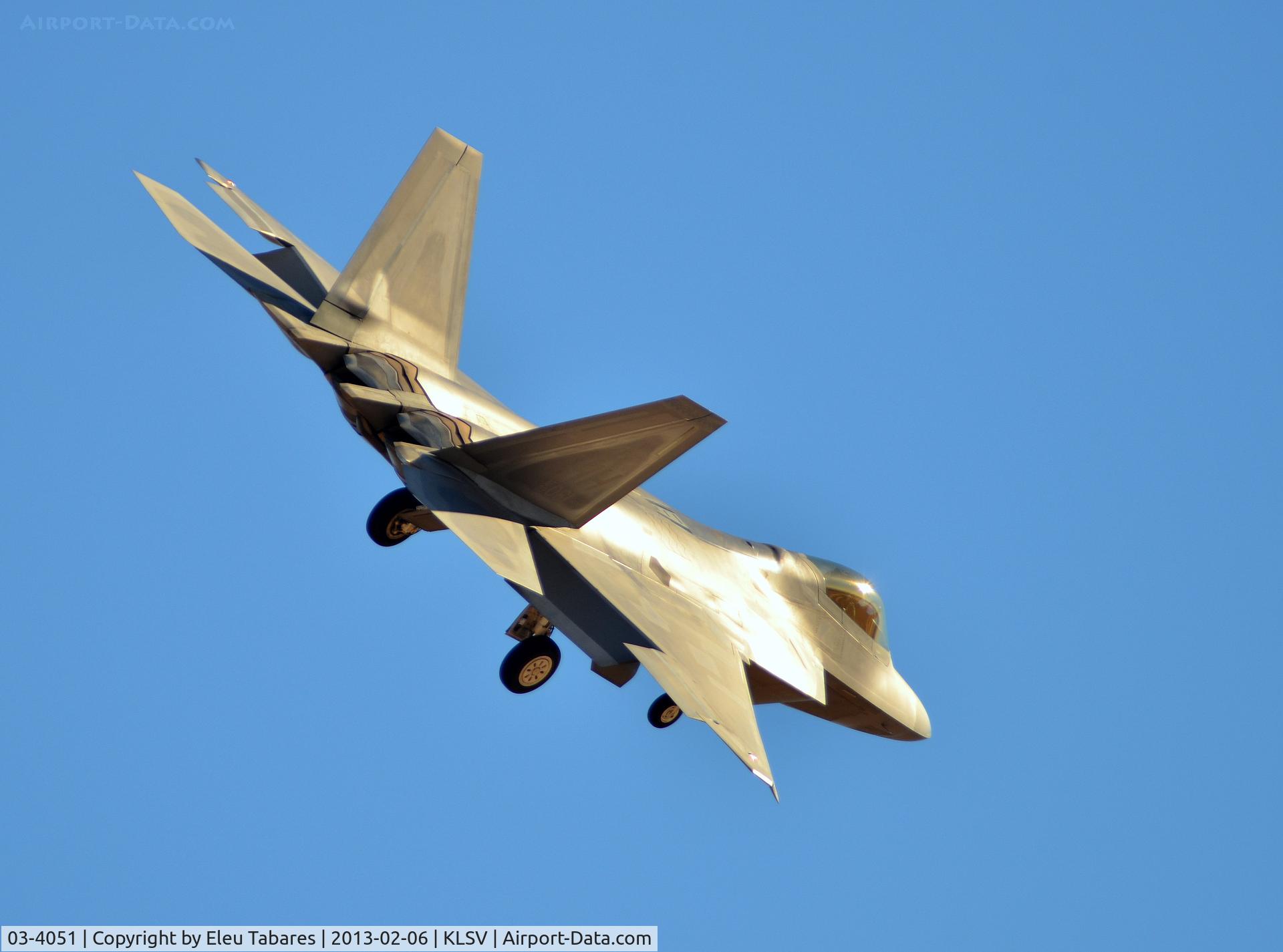 03-4051, 2003 Lockheed Martin F-22A Raptor C/N 4051, Taken during Red Flag Exercise at Nellis Air Force Base, Nevada.