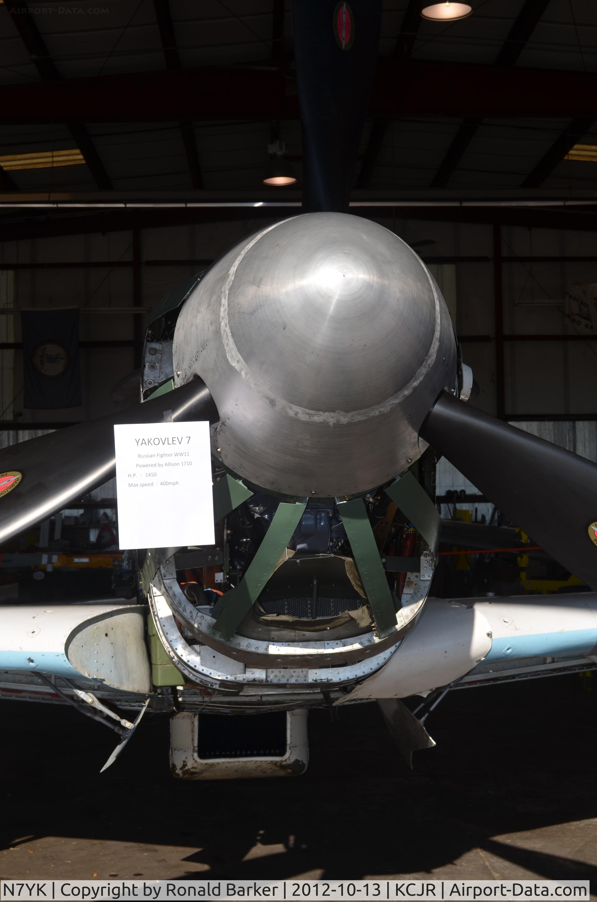 N7YK, 1996 Yakovlev Yak-11 C/N 51-24D, Culpeper Air Fest 2012