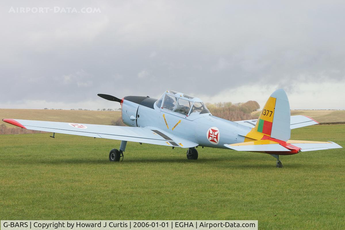 G-BARS, 1952 De Havilland DHC-1 Chipmunk T.10 C/N C1/0557, Privately owned, at the New Year's Day Fly-In.