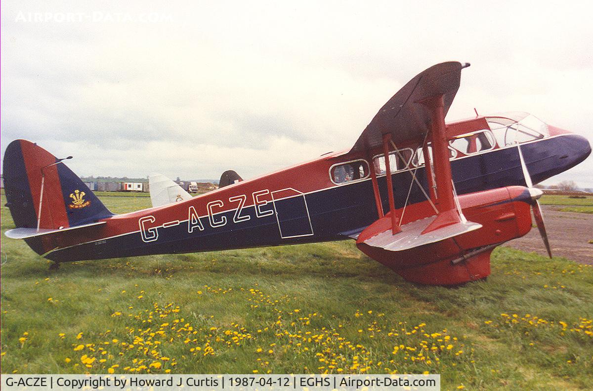G-ACZE, 1934 De Havilland DH-89A Dragon Rapide C/N 6264, Privately owned, at the fly-in.