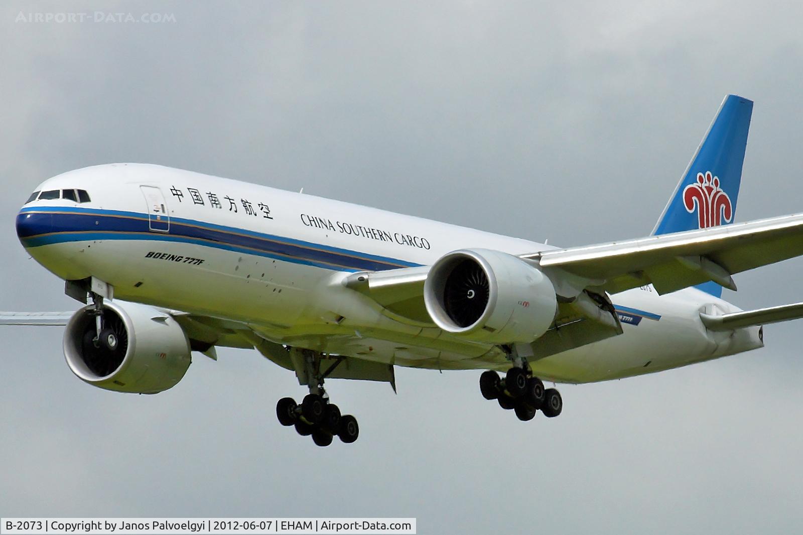 B-2073, 2009 Boeing 777-F1B C/N 37311, China Southern Airlines Cargo Boeing B777-F1B final approach EHAM/AMS