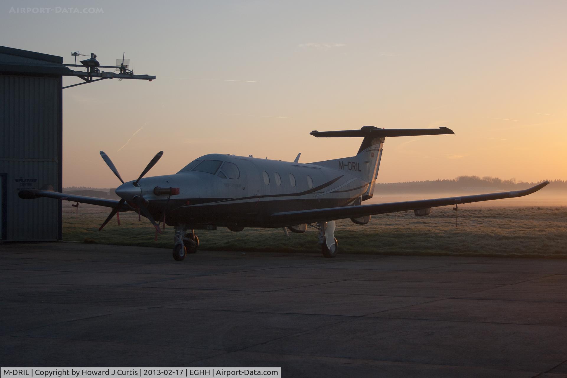 M-DRIL, 2011 Pilatus PC-12/47E C/N 1318, Drilling Systems' PC-12 caught as the sun comes up