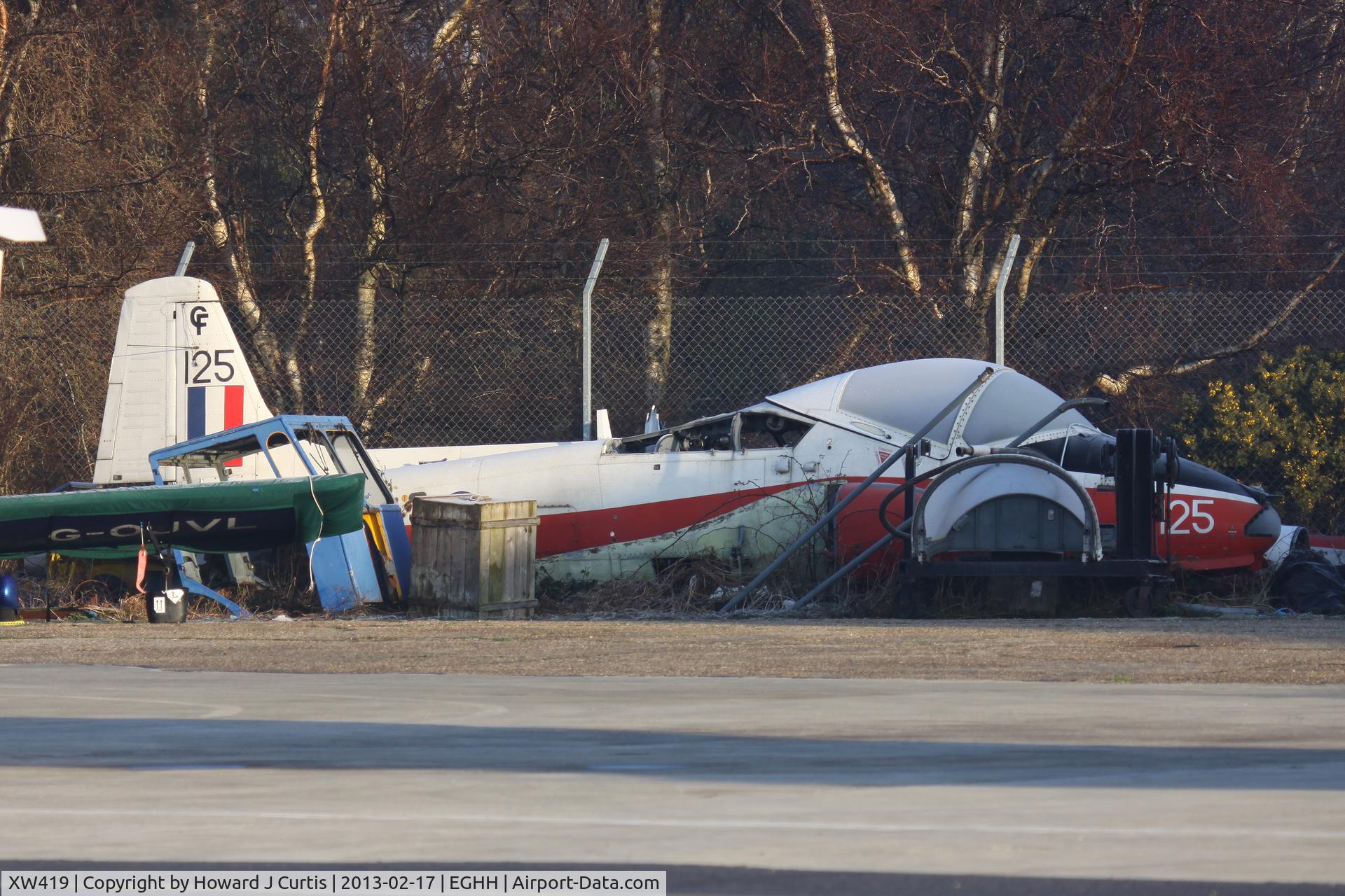XW419, 1975 BAC 84 Jet Provost T.5A C/N EEP/JP/1041, Stored here in pieces.