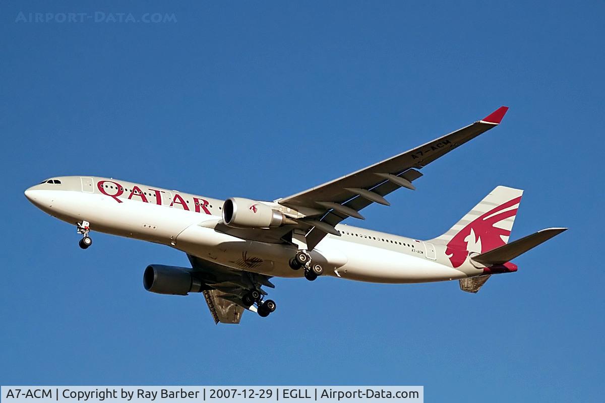 A7-ACM, 2007 Airbus A330-202 C/N 849, Airbus A330-202 [849] (Qatar Airways) Home~G 29/12/2007
