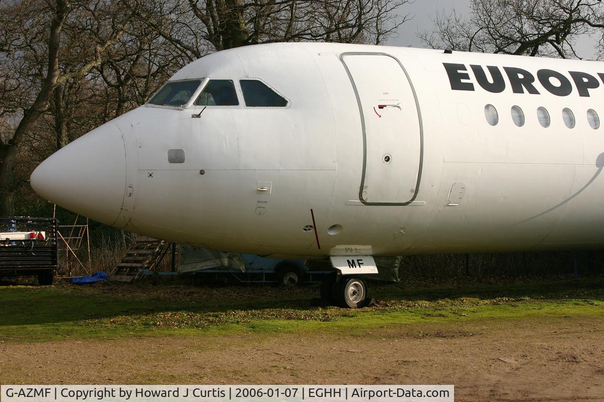 G-AZMF, 1972 BAC 111-530FX One-Eleven C/N BAC.240, Preserved at the Bournemouth Aviation Museum at the time.