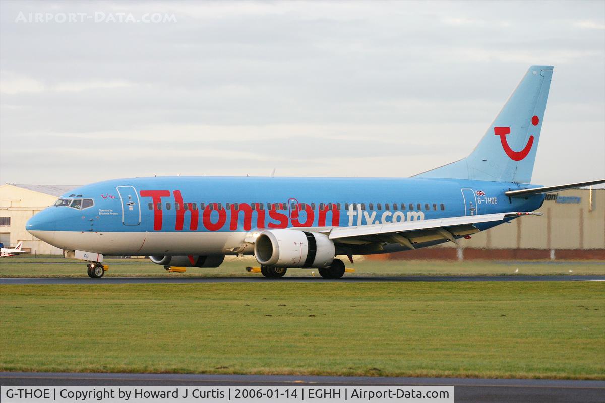 G-THOE, 1995 Boeing 737-3Q8 C/N 26313, Thomsonfly.com