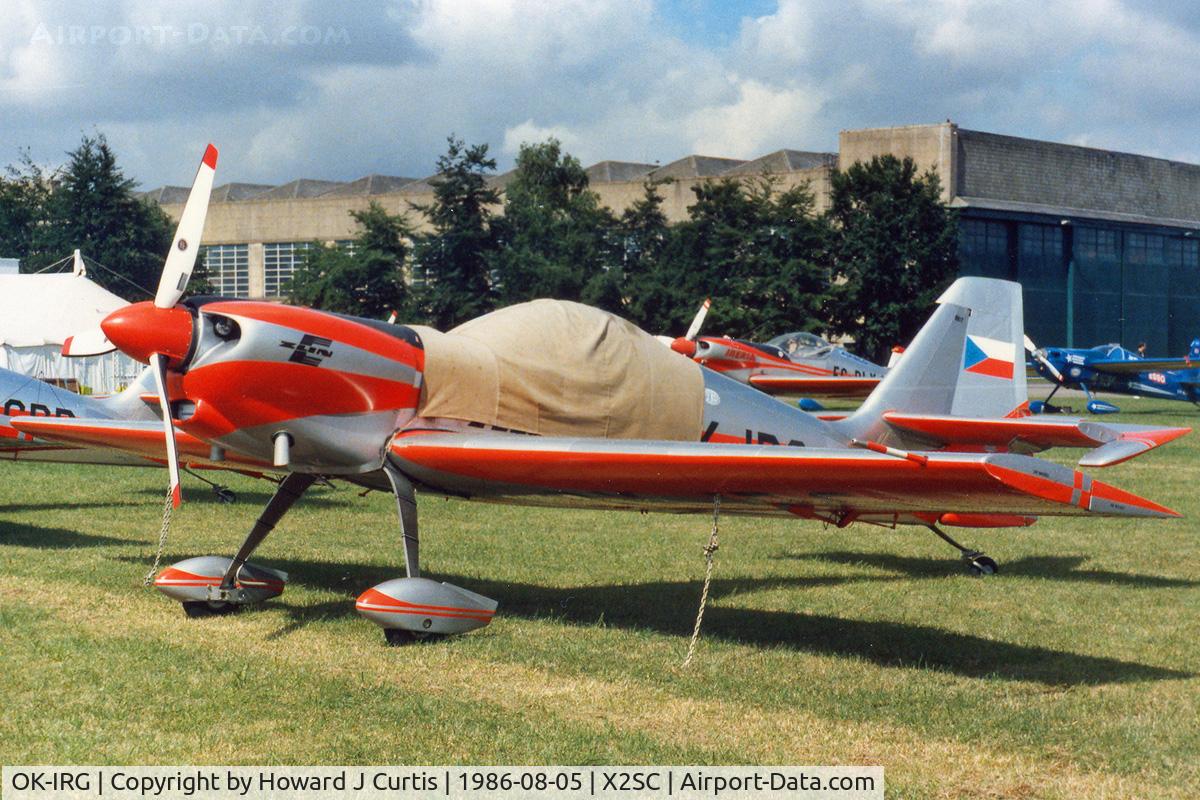 OK-IRG, 1978 Zlin Z-50LS C/N 0017, At the World Aerobatic Championships, South Cerney. Now preserved in Prague.