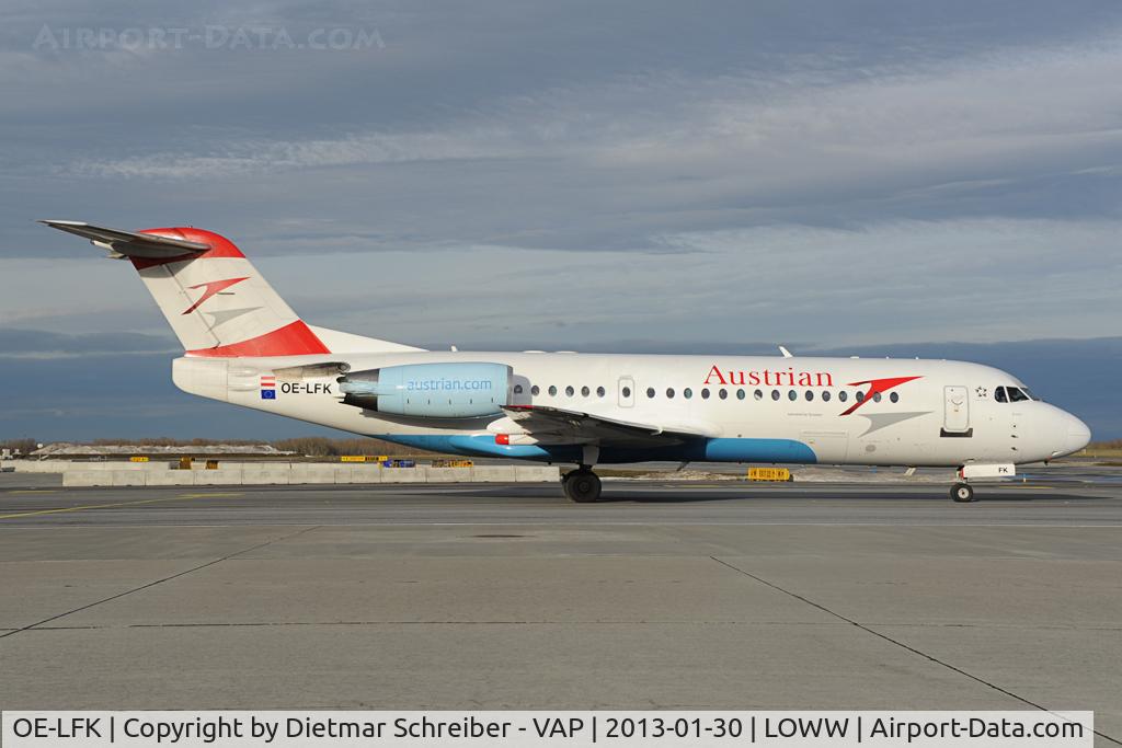 OE-LFK, 1995 Fokker 70 (F-28-0070) C/N 11555, Austrian Fokker 70