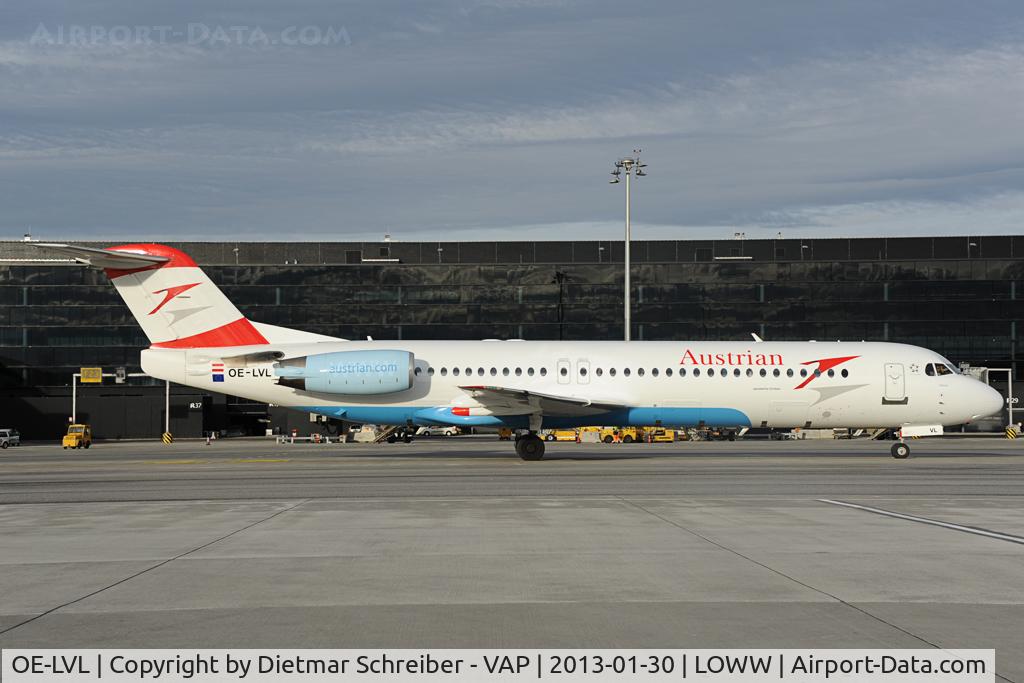 OE-LVL, 1992 Fokker 100 (F-28-0100) C/N 11404, Austrian Fokker 100
